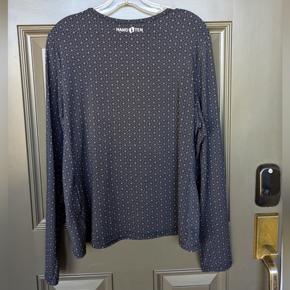 Hang Ten Round Neck Lightweight  Scuba-feel L/S Pullover Size XL   EUC - Picture 2 of 9